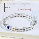 AA natural white crystal lapis lazuli bracelet ice transparent hot style bracelet