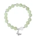 Natural Hetian jade white chalcedony bracelet female S925 sterling silver butterfly high-end design bracelet jewelry