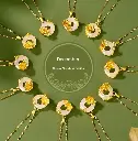 December Flower God S925 Sterling Silver Chalcedony Peace Buckle Pendant Necklace Female Valentine's Day Gift
